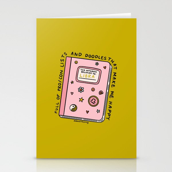 Libra Notebook Stationery Card Gallery Image 2