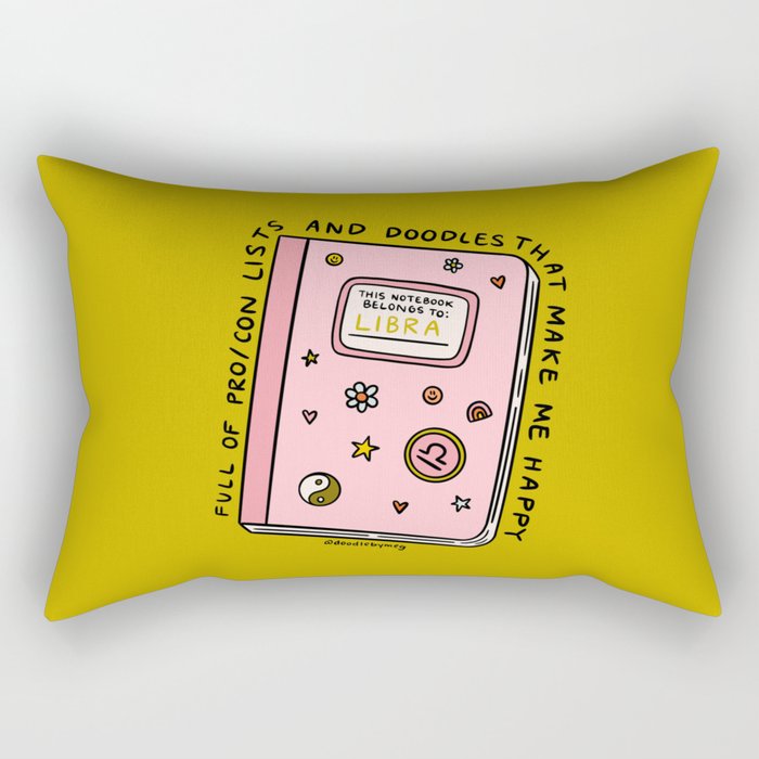 Libra Notebook Rectangular Pillow Gallery Image 1