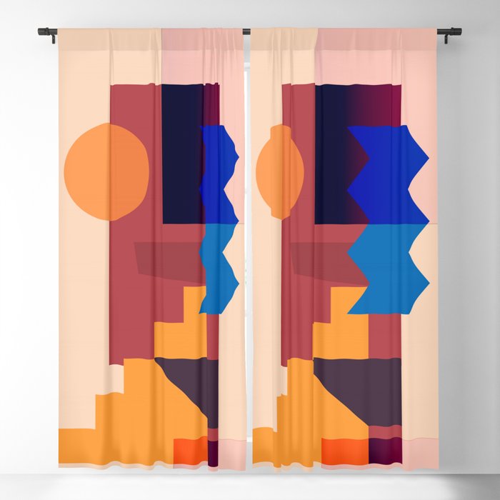 Geometric Shapes 20 Window Curtain Gallery Image 5
