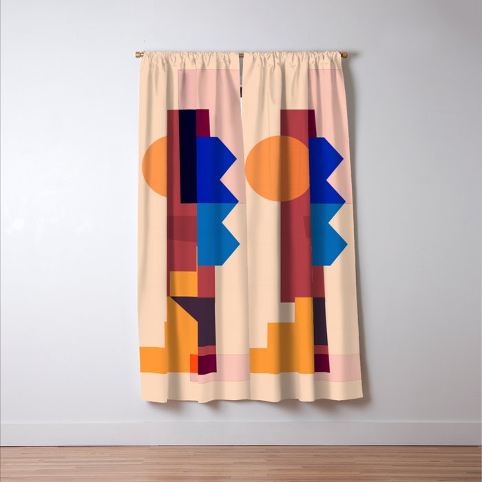 Geometric Shapes 20 Window Curtain Gallery Image 3