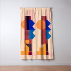 Geometric Shapes 20 Window Curtain Gallery Image 3