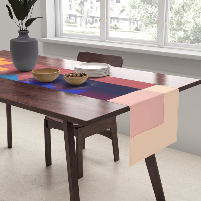 Geometric Shapes 20 Table Runner Gallery Image 2