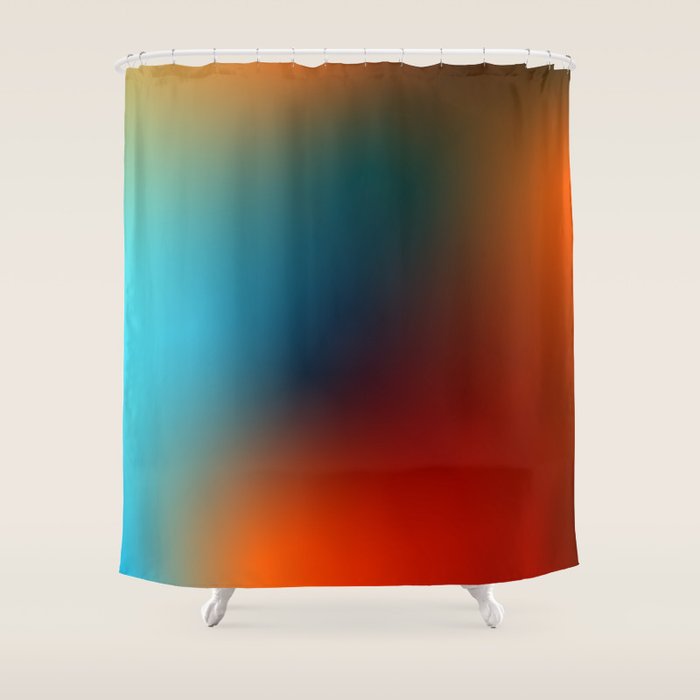 16 Intense Gradient Aura Ombre By Valourine 240821 Shower Curtain Gallery Image 1