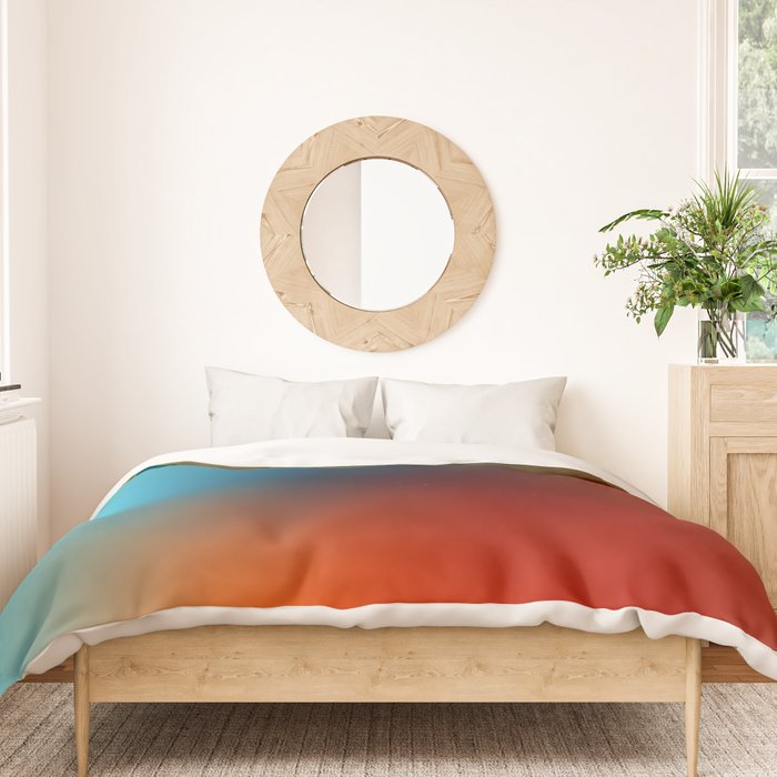 16 Intense Gradient Aura Ombre By Valourine 240821 Duvet Cover Gallery Image 3