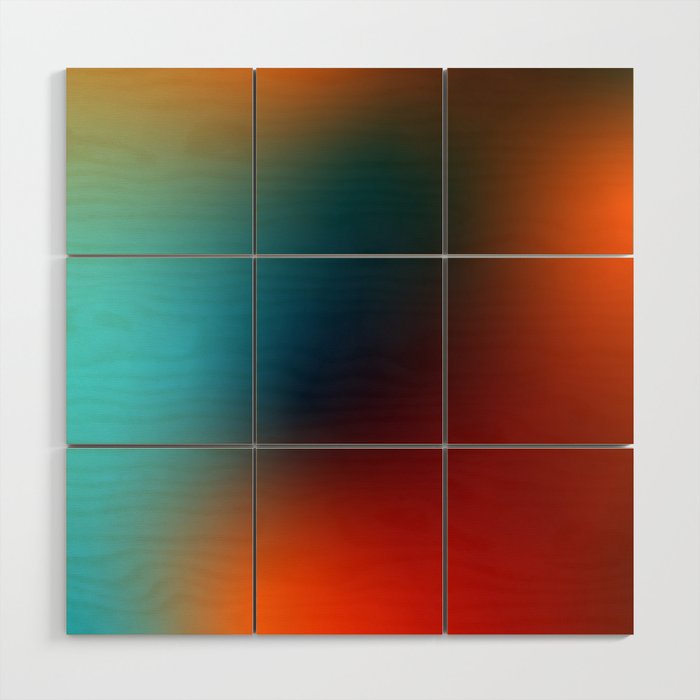 16 Intense Gradient Aura Ombre By Valourine 240821 Wood Wall Art Gallery Image 1