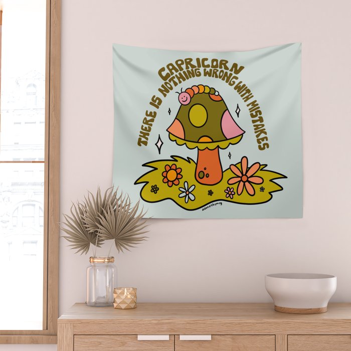 Capricorn Caterpillar Wall Tapestry Gallery Image 2