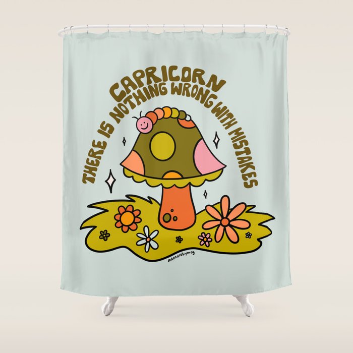 Capricorn Caterpillar Shower Curtain Gallery Image 1