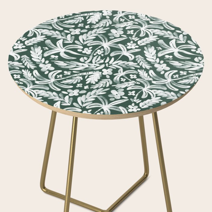 Greenish Tropical Palm Breeze Side Table Gallery Image 2