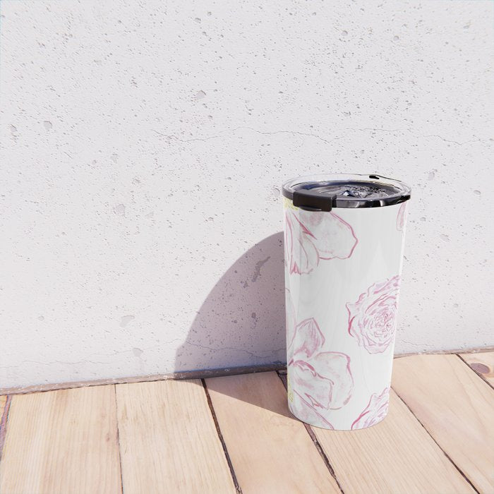 Abstract Flowers #society6 #buyart Travel Mug Gallery Image 4