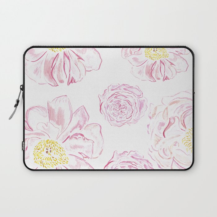 Abstract Flowers #society6 #buyart Laptop Sleeve Gallery Image 1