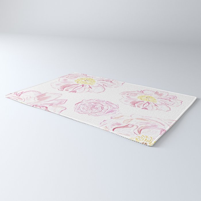 Abstract Flowers #society6 #buyart Rug Gallery Image 3