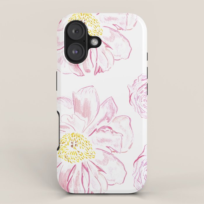 Abstract Flowers #society6 #buyart iPhone Case Gallery Image 1