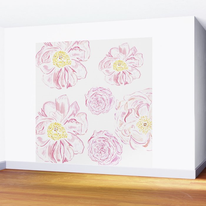 Abstract Flowers #society6 #buyart Wall Mural Gallery Image 2