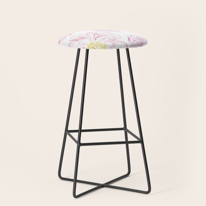 Abstract Flowers #society6 #buyart Stool Gallery Image 1