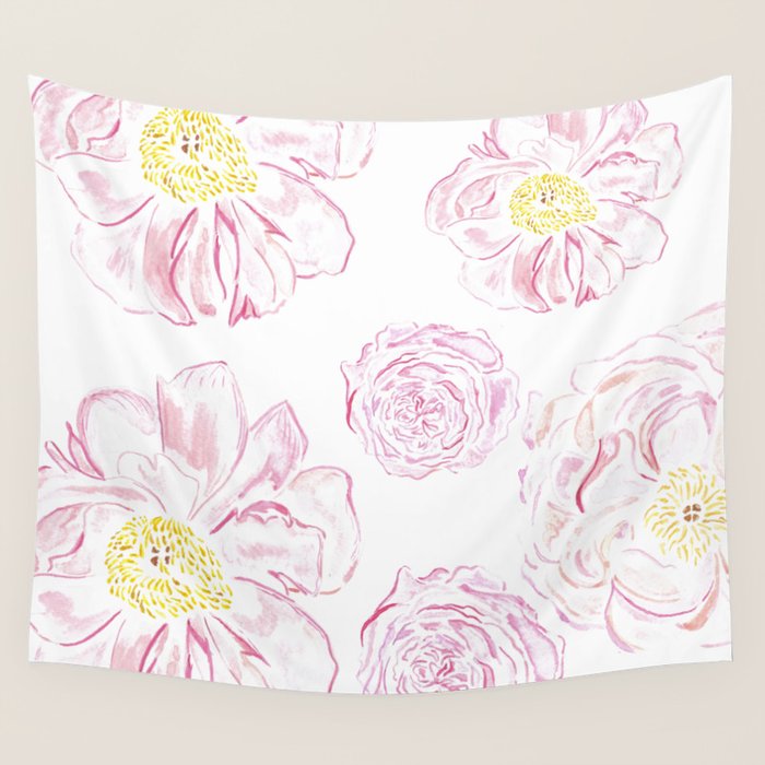 Abstract Flowers #society6 #buyart Wall Tapestry Gallery Image 4