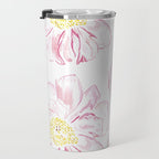 Abstract Flowers #society6 #buyart Travel Mug Gallery Image 3