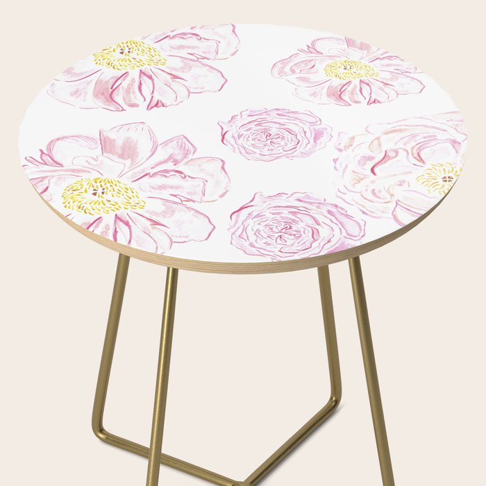 Abstract Flowers #society6 #buyart Side Table Gallery Image 2