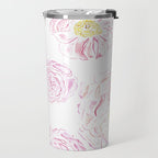 Abstract Flowers #society6 #buyart Travel Mug Gallery Image 2