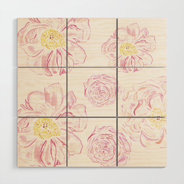 Abstract Flowers #society6 #buyart Wood Wall Art Gallery Image 1