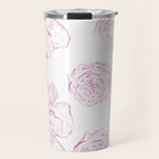 Abstract Flowers #society6 #buyart Travel Mug Gallery Image 1