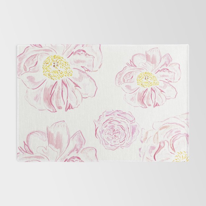Abstract Flowers #society6 #buyart Rug Gallery Image 2