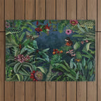 Midnight rainforest I Outdoor Rug Gallery Image 1