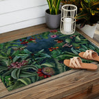 Midnight rainforest I Outdoor Rug Gallery Image 2