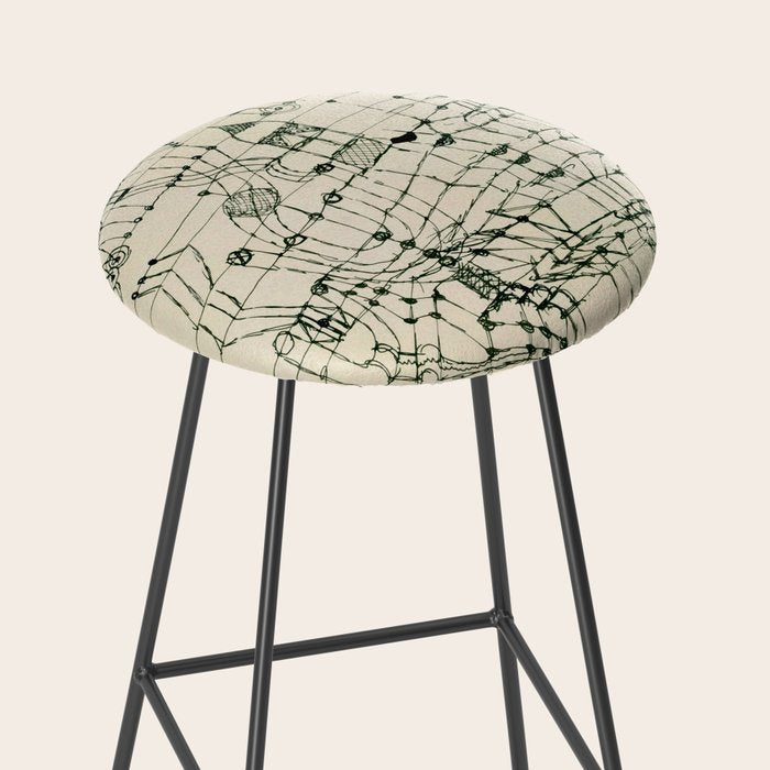 Paul Klee "Drawing Knotted in the Manner of a Net" Stool Gallery Image 2