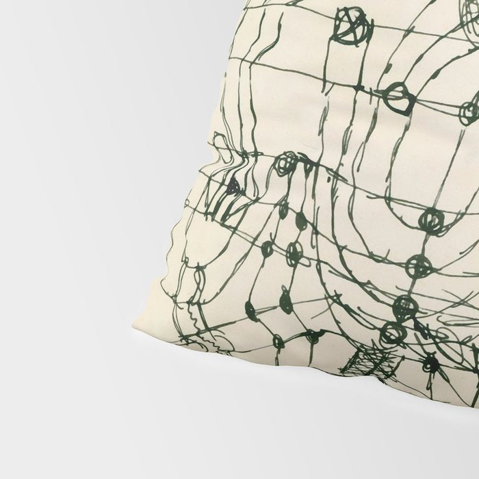Paul Klee "Drawing Knotted in the Manner of a Net" Pillow Sham Gallery Image 4