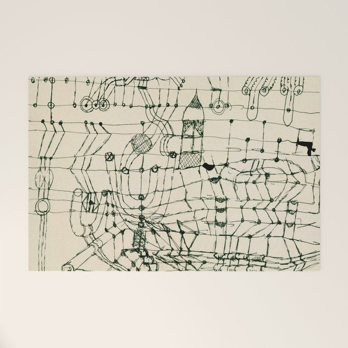 Paul Klee "Drawing Knotted in the Manner of a Net" Welcome Mat Gallery Image 1