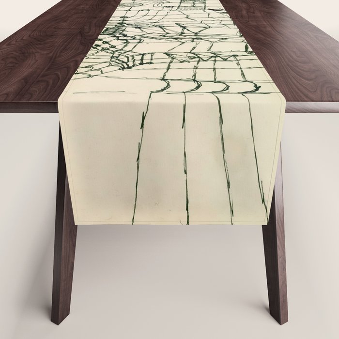 Paul Klee "Drawing Knotted in the Manner of a Net" Table Runner Gallery Image 1