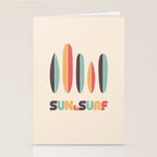 Sun & Surf Surfboards - Retro Rainbow Stationery Card Gallery Image 2