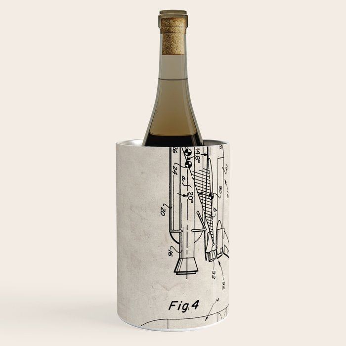 Nasa Space Shuttle Patent - Nasa Shuttle Art - Antique Wine Chiller Gallery Image 2