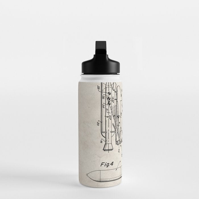 Nasa Space Shuttle Patent - Nasa Shuttle Art - Antique Water Bottle Gallery Image 3