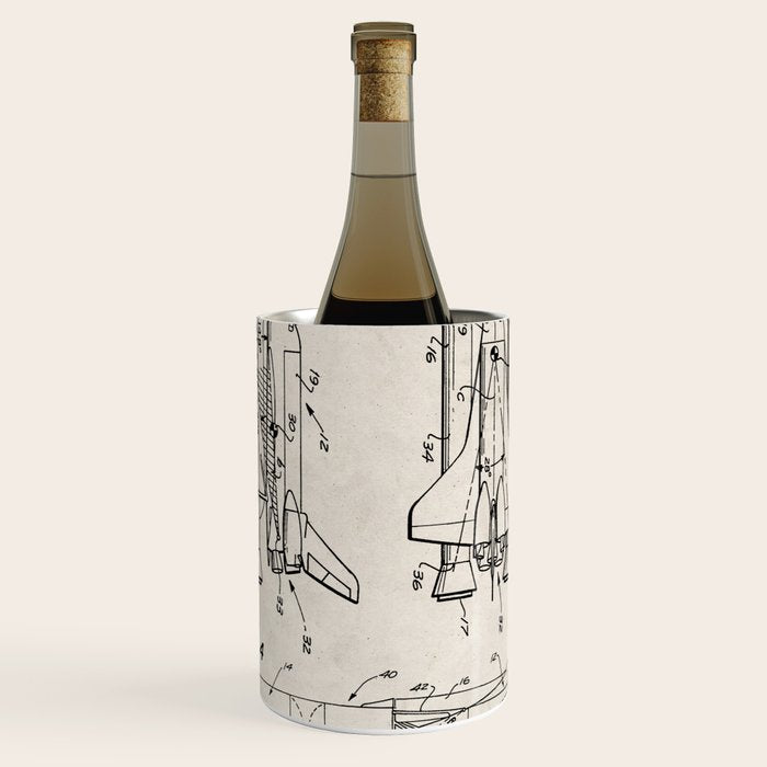 Nasa Space Shuttle Patent - Nasa Shuttle Art - Antique Wine Chiller Gallery Image 1