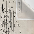 Nasa Space Shuttle Patent - Nasa Shuttle Art - Antique Wall Tapestry Gallery Image 3