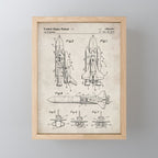 Nasa Space Shuttle Patent - Nasa Shuttle Art - Antique Mini Art Print Gallery Image 1