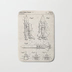 Nasa Space Shuttle Patent - Nasa Shuttle Art - Antique Bath Mat Gallery Image 1