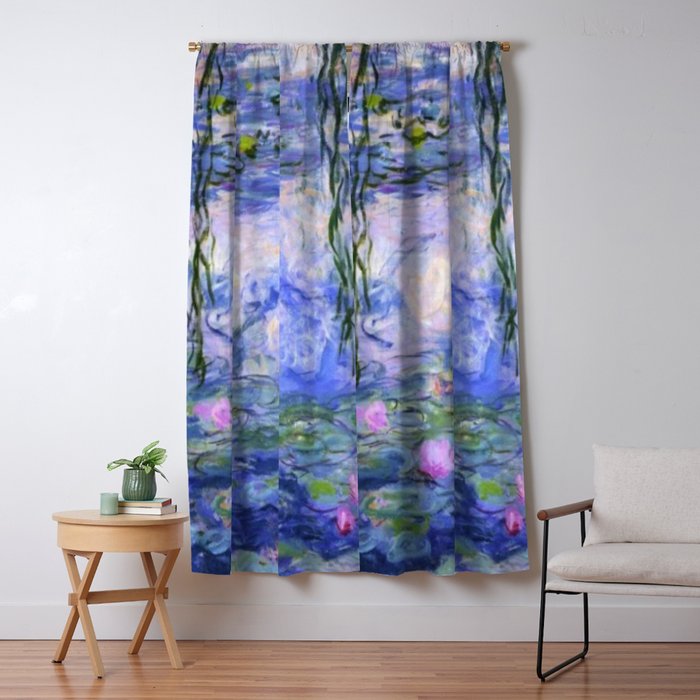 Claude Monet Water Lilies Window Curtain Gallery Image 1