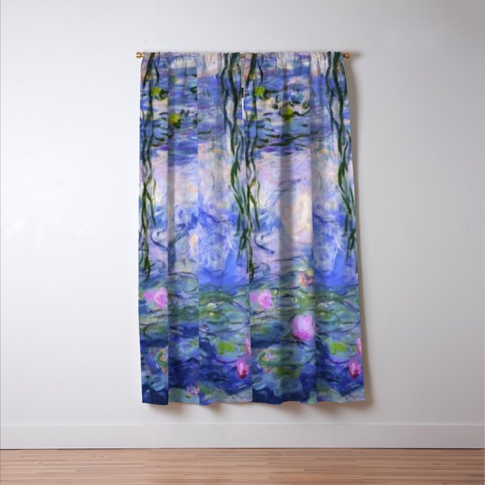 Claude Monet Water Lilies Window Curtain Gallery Image 3