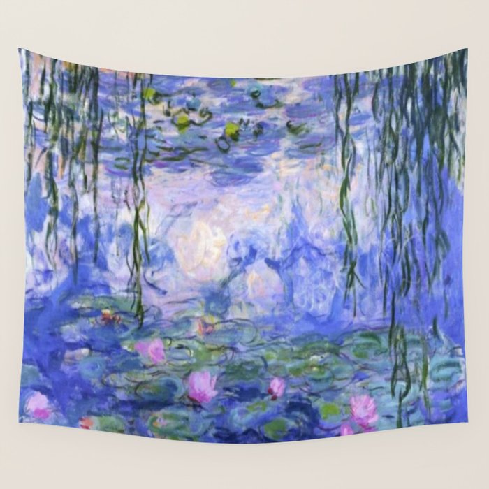 Claude Monet Water Lilies Wall Tapestry Gallery Image 1