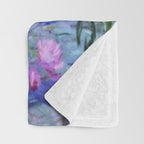 Claude Monet Water Lilies Throw Blanket Gallery Image 3