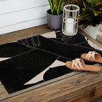 Abstract Art Nude Woman 5 Outdoor Rug Gallery Image 2