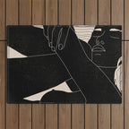 Abstract Art Nude Woman 5 Outdoor Rug Gallery Image 1