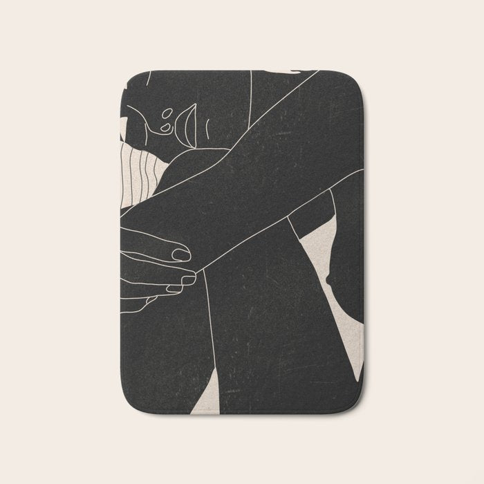 Abstract Art Nude Woman 5 Bath Mat Gallery Image 1