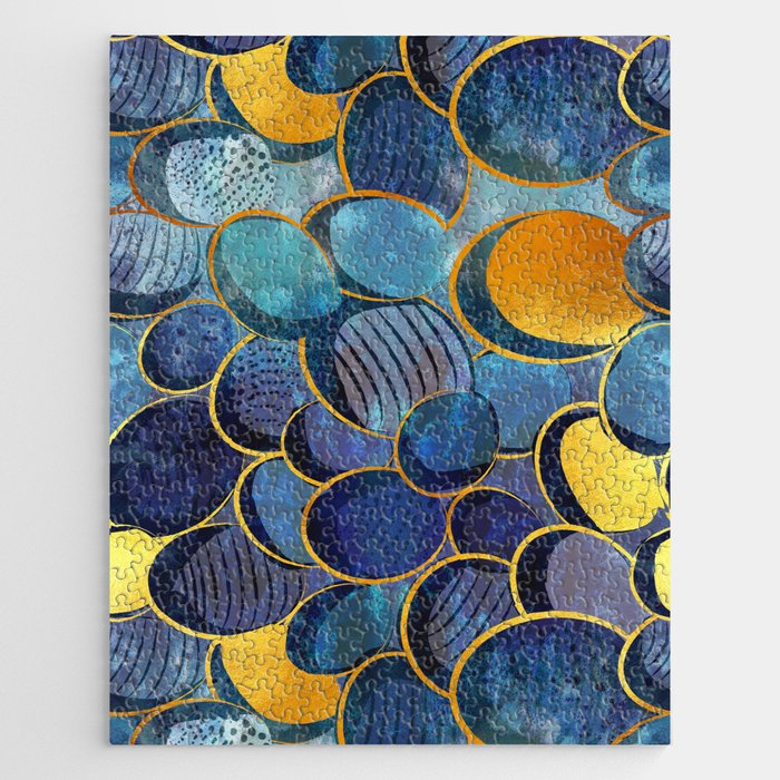 Abstract deep blue Jigsaw Puzzle Gallery Image 1