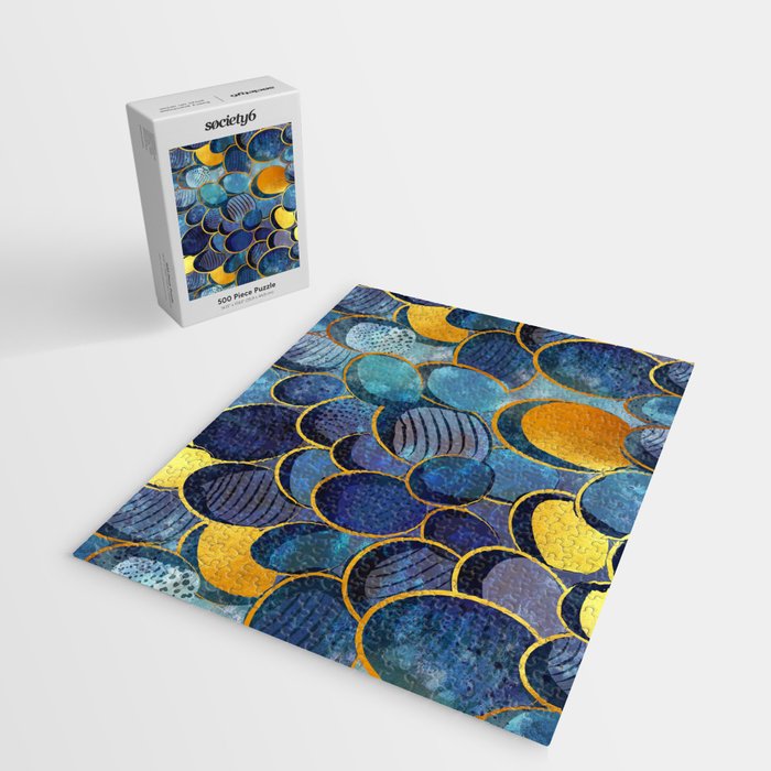 Abstract deep blue Jigsaw Puzzle Gallery Image 2
