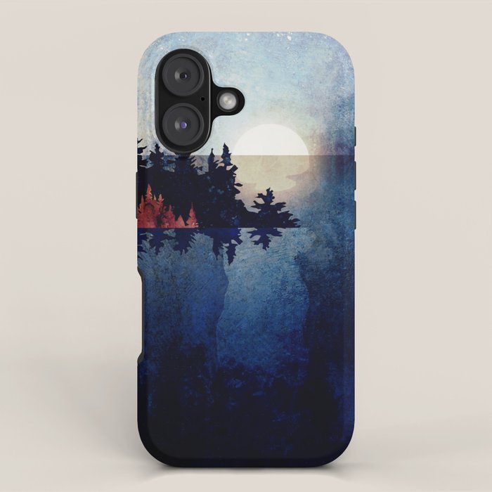 Autumn Moon Reflection iPhone Case Gallery Image 1