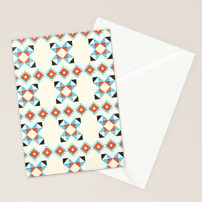 geometry navajo pattern no2 Stationery Card Gallery Image 2