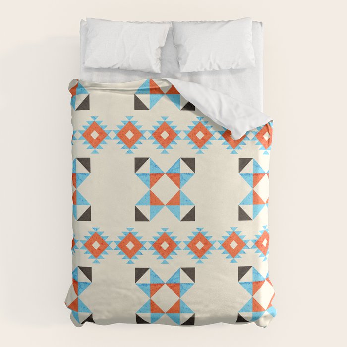 geometry navajo pattern no2 Duvet Cover Gallery Image 1